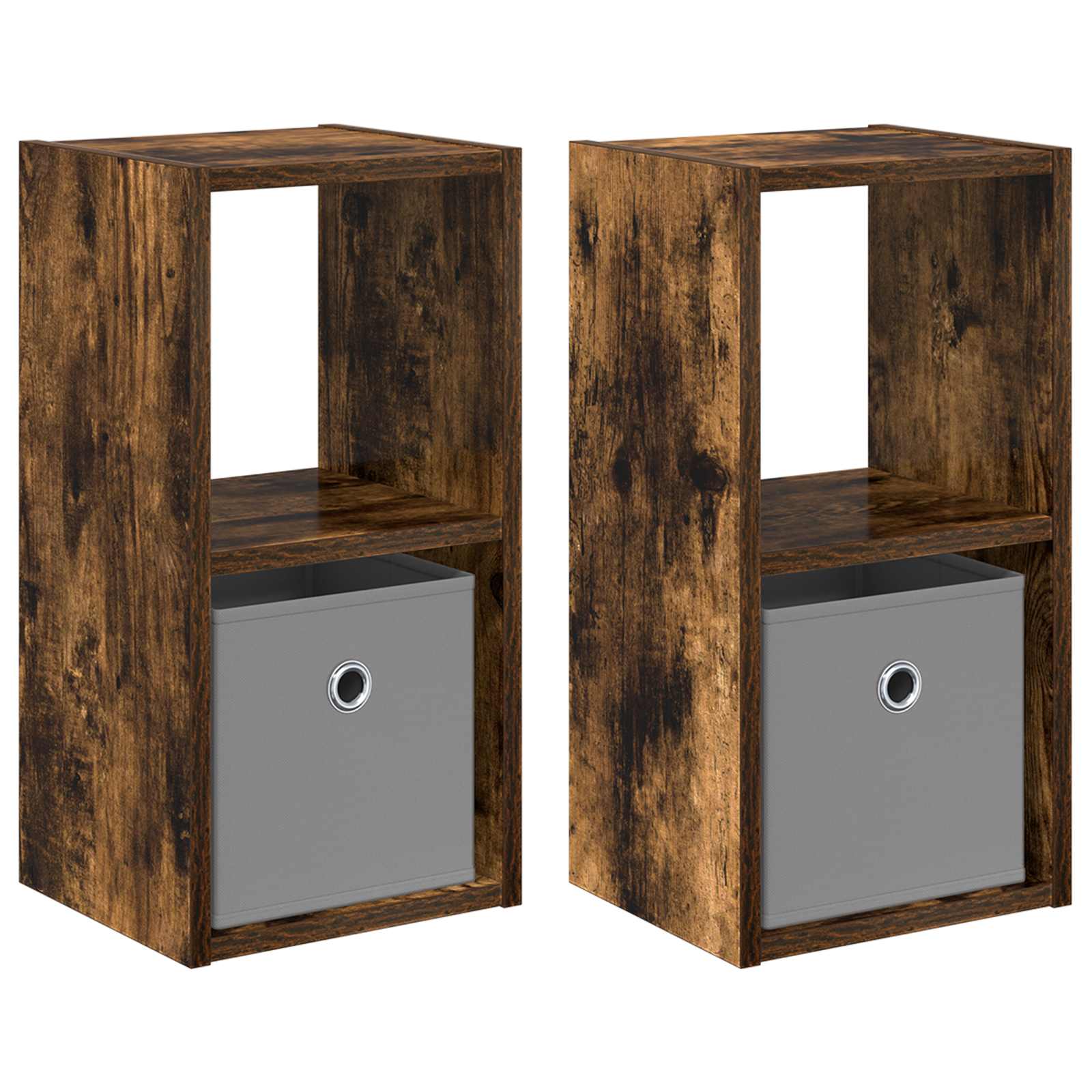 Noćni ormarić 2 pcs Dimljeni hrast 25,5 x 22 x 49,5 cm