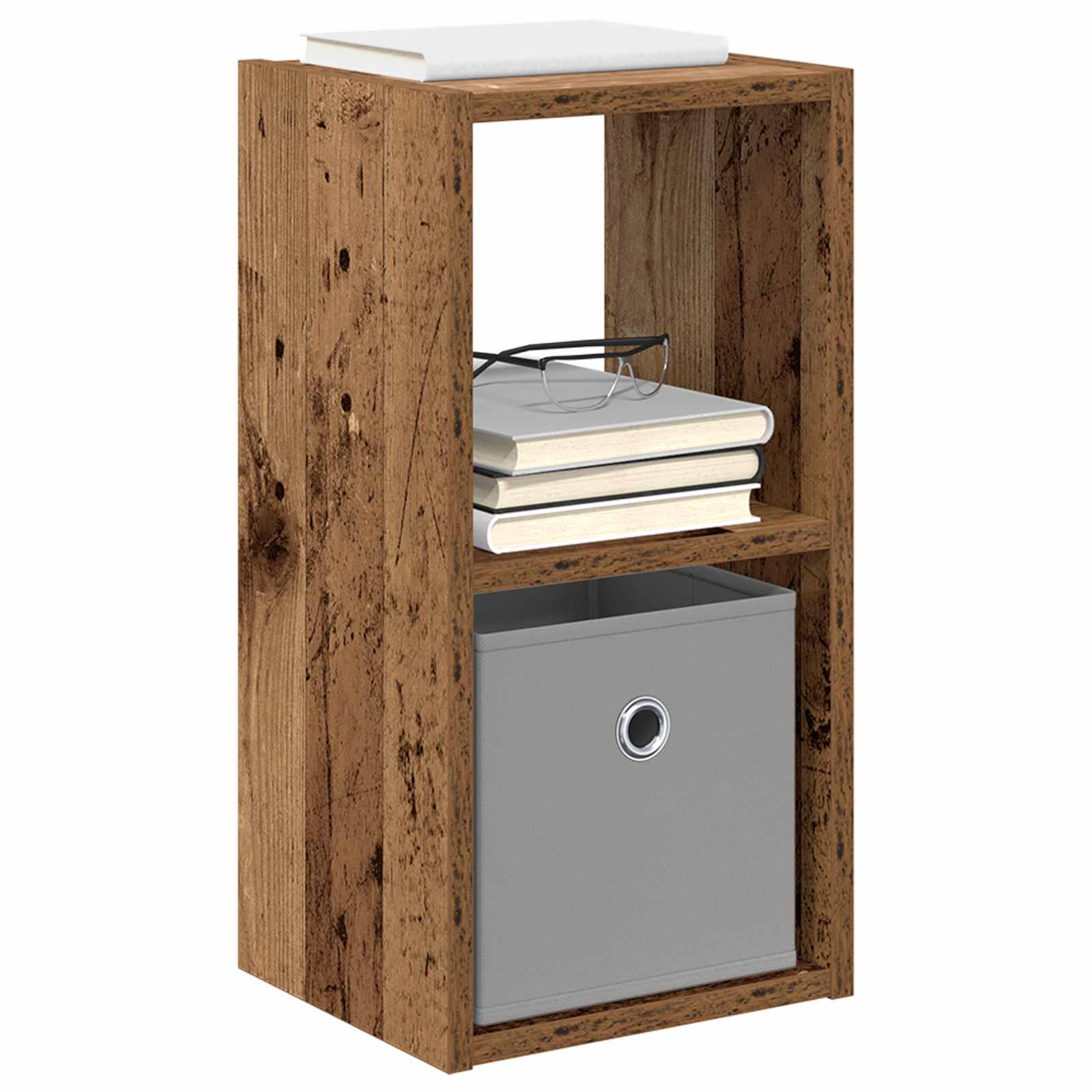 Noćni ormarić s ladicama 2 pcs Staro drvo 25,5 x 22 x 49,5 cm