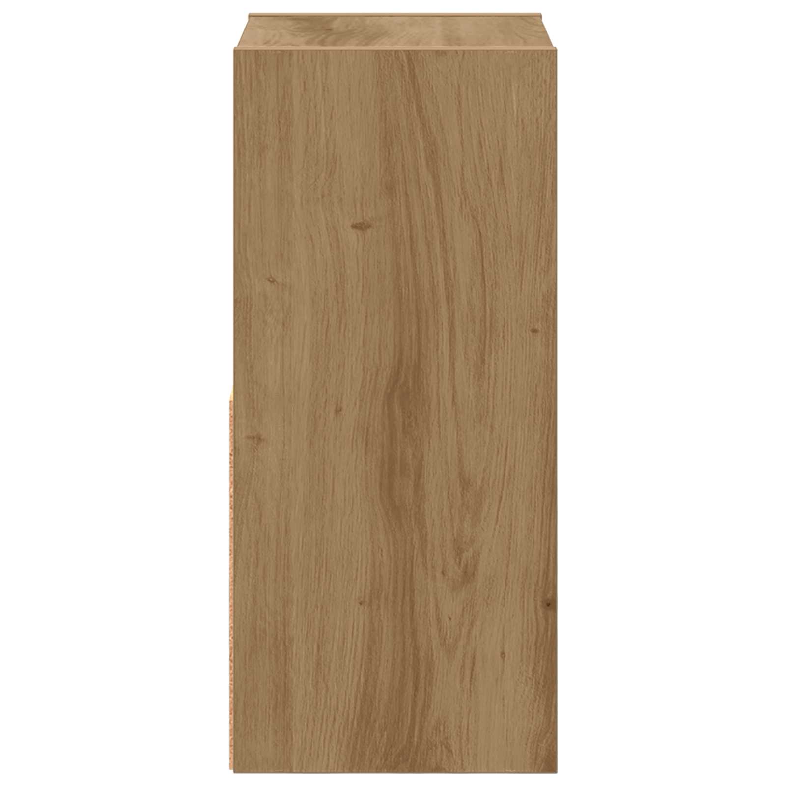 Noćni ormarić s ladicama Umjetnički hrast 25,5 x 22 x 49,5 cm