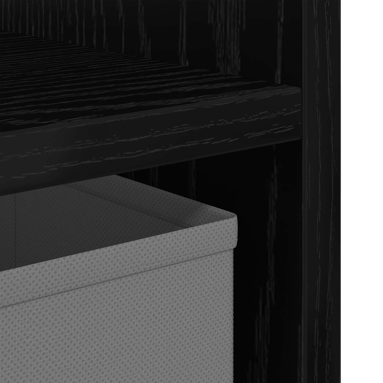Noćni ormarić s ladicama 2 pcs Crni hrast 30,5 x 27 x 59,5 cm