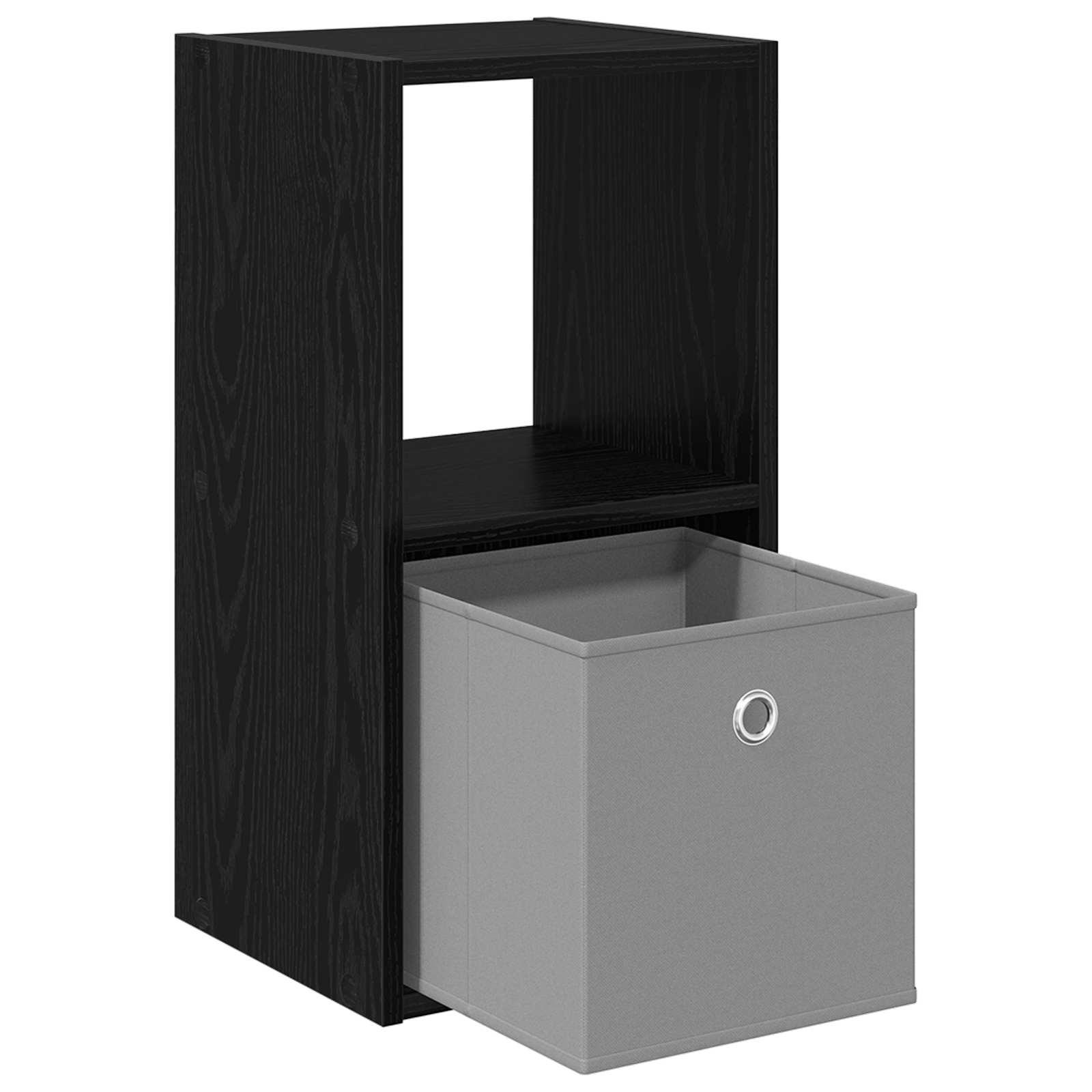 Noćni ormarić s ladicama 2 pcs Crni hrast 30,5 x 27 x 59,5 cm