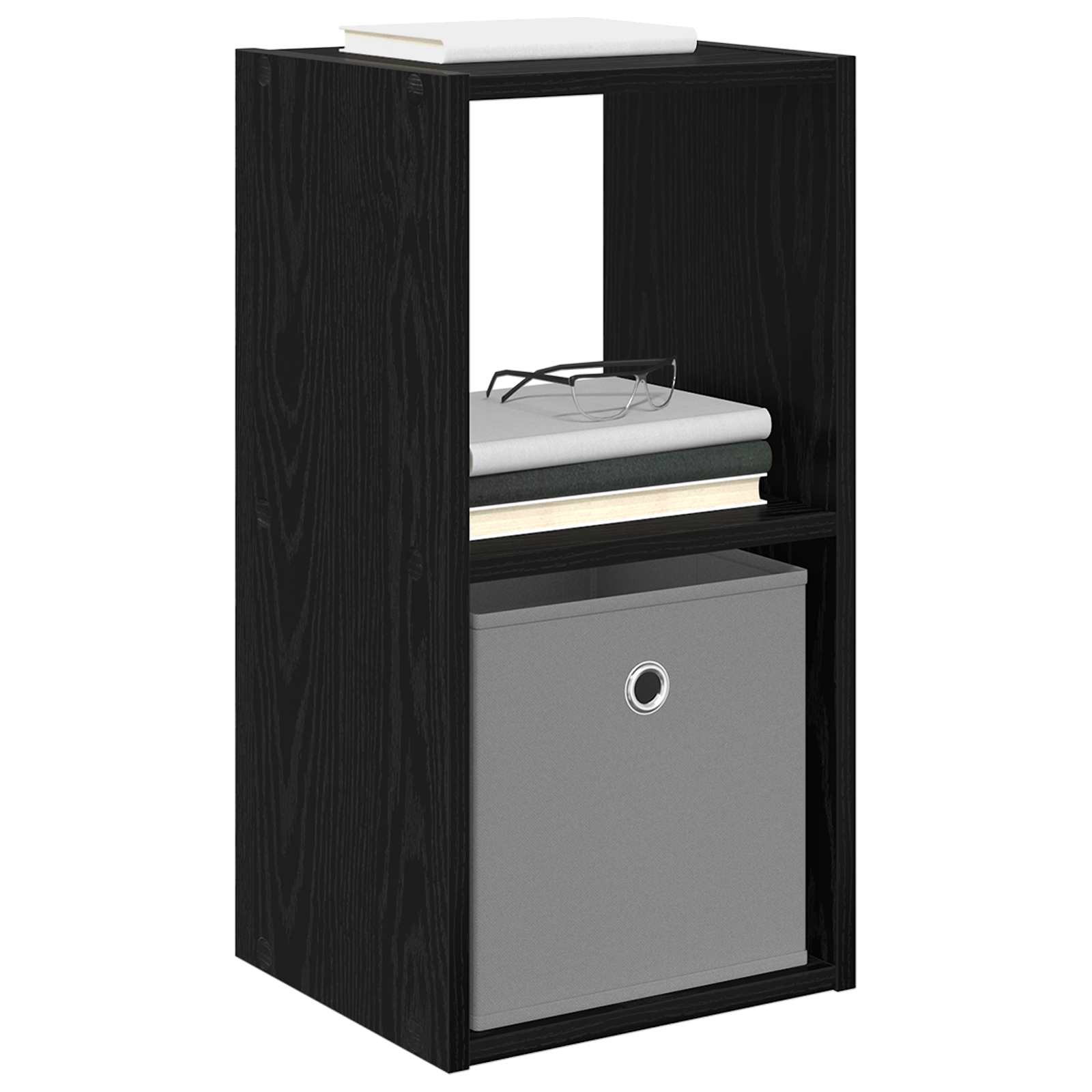 Noćni ormarić s ladicama 2 pcs Crni hrast 30,5 x 27 x 59,5 cm