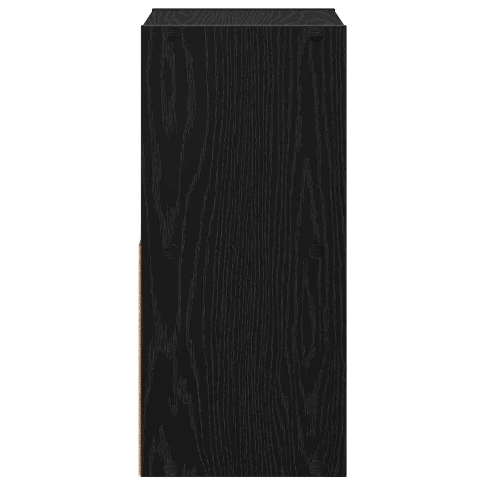 Noćni ormarić s ladicama 2 pcs Crni hrast 30,5 x 27 x 59,5 cm