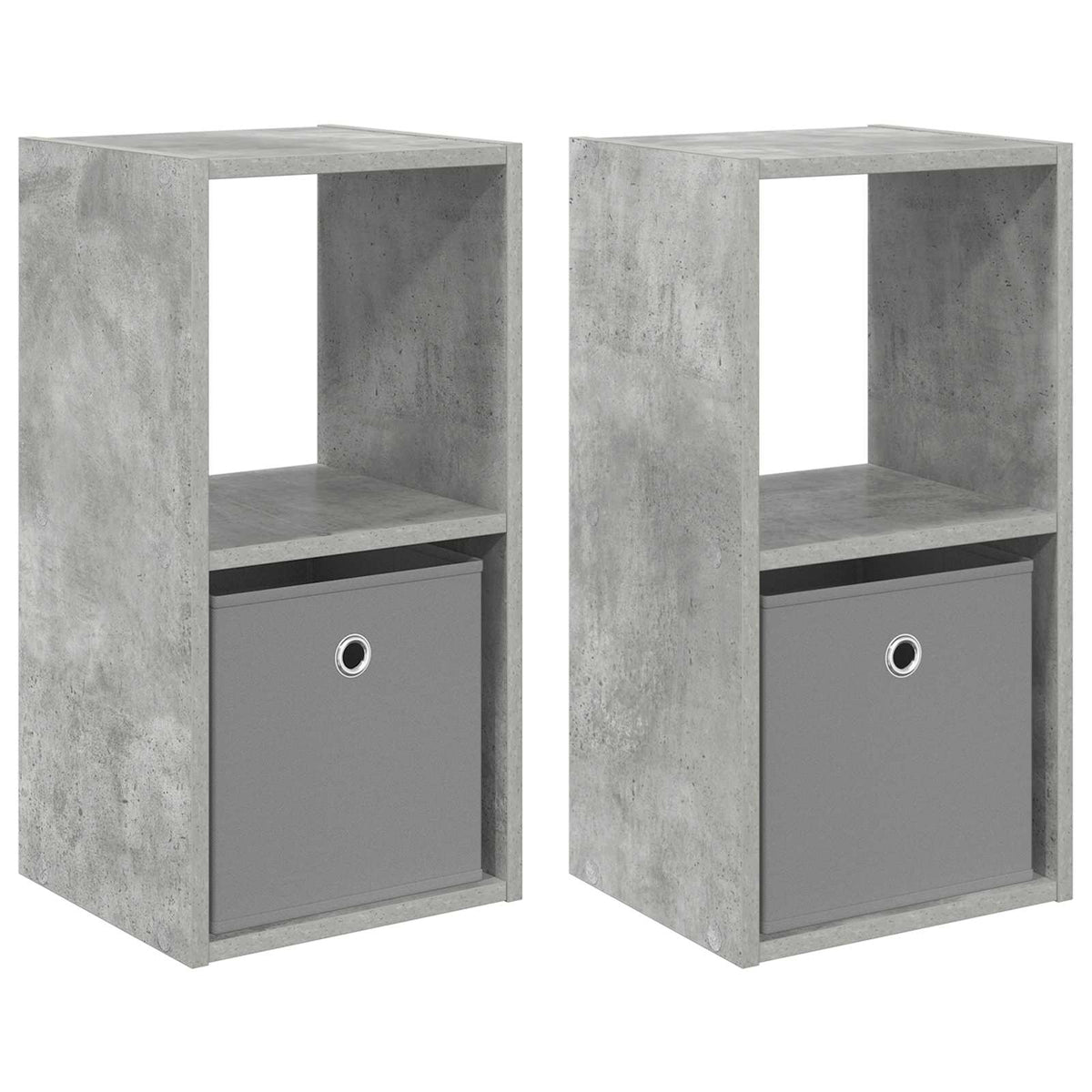Noćni ormarić 2 pcs Betonski sivi 30,5 x 27 x 59,5 cm