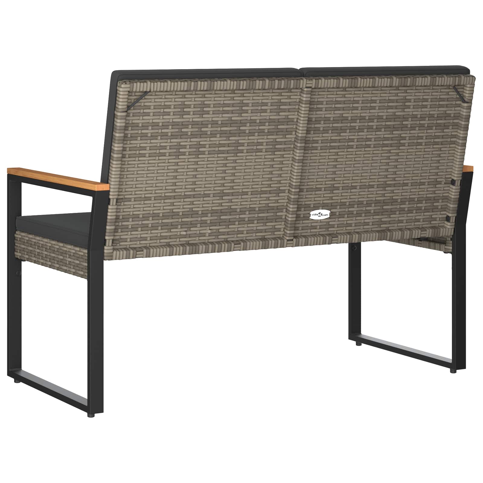Vanjska klupa Siva i tamno siva 107 x 61 x 80 cm poliratan