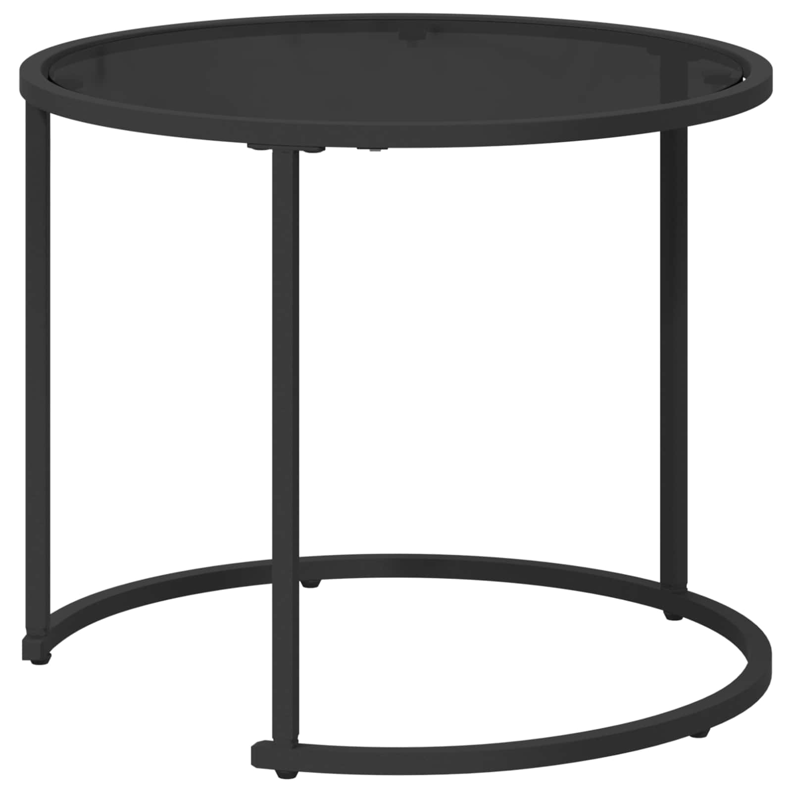 Set stolića za kavu 2 pcs 55 x 55 x 45 cm čelik