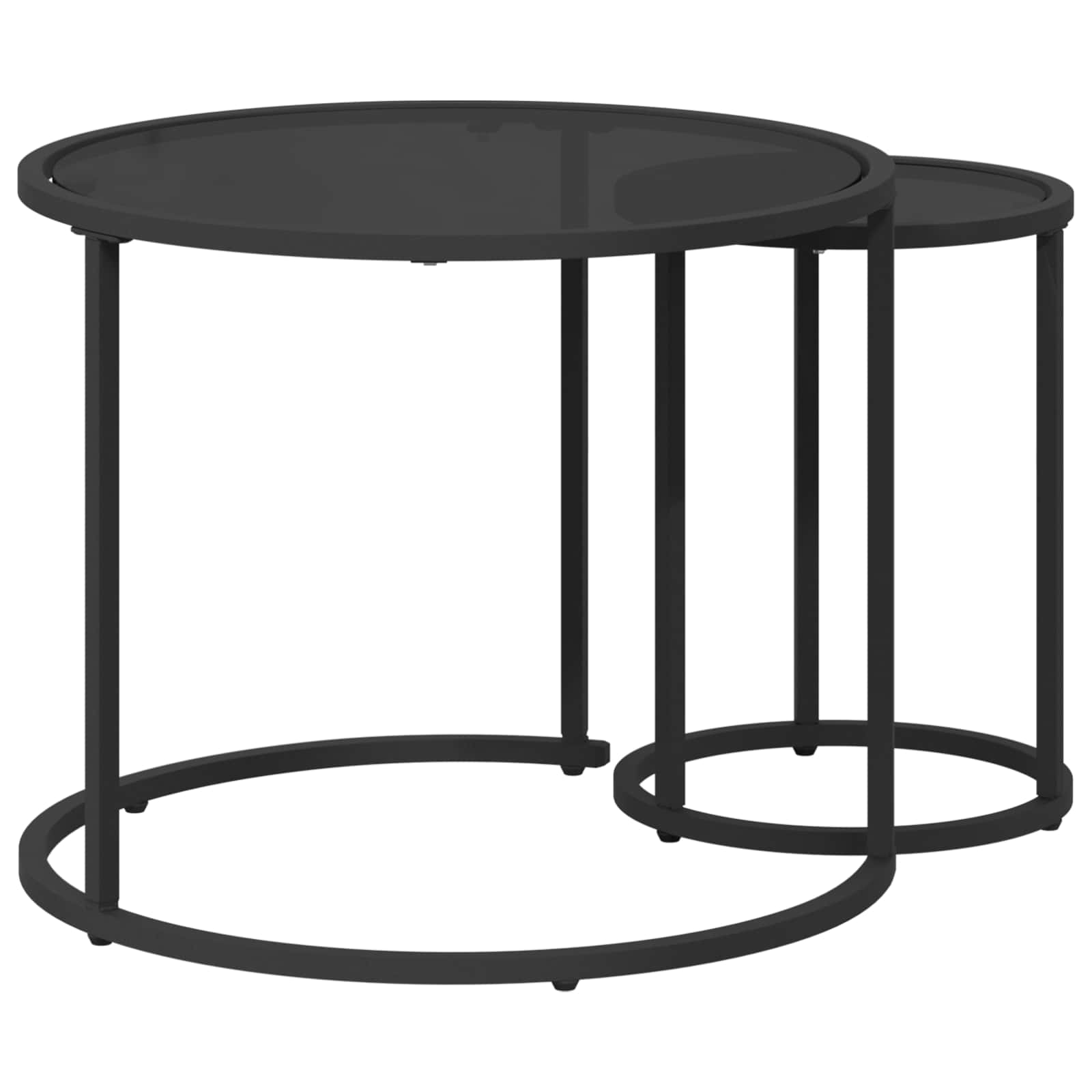 Set stolića za kavu 2 pcs 55 x 55 x 45 cm čelik