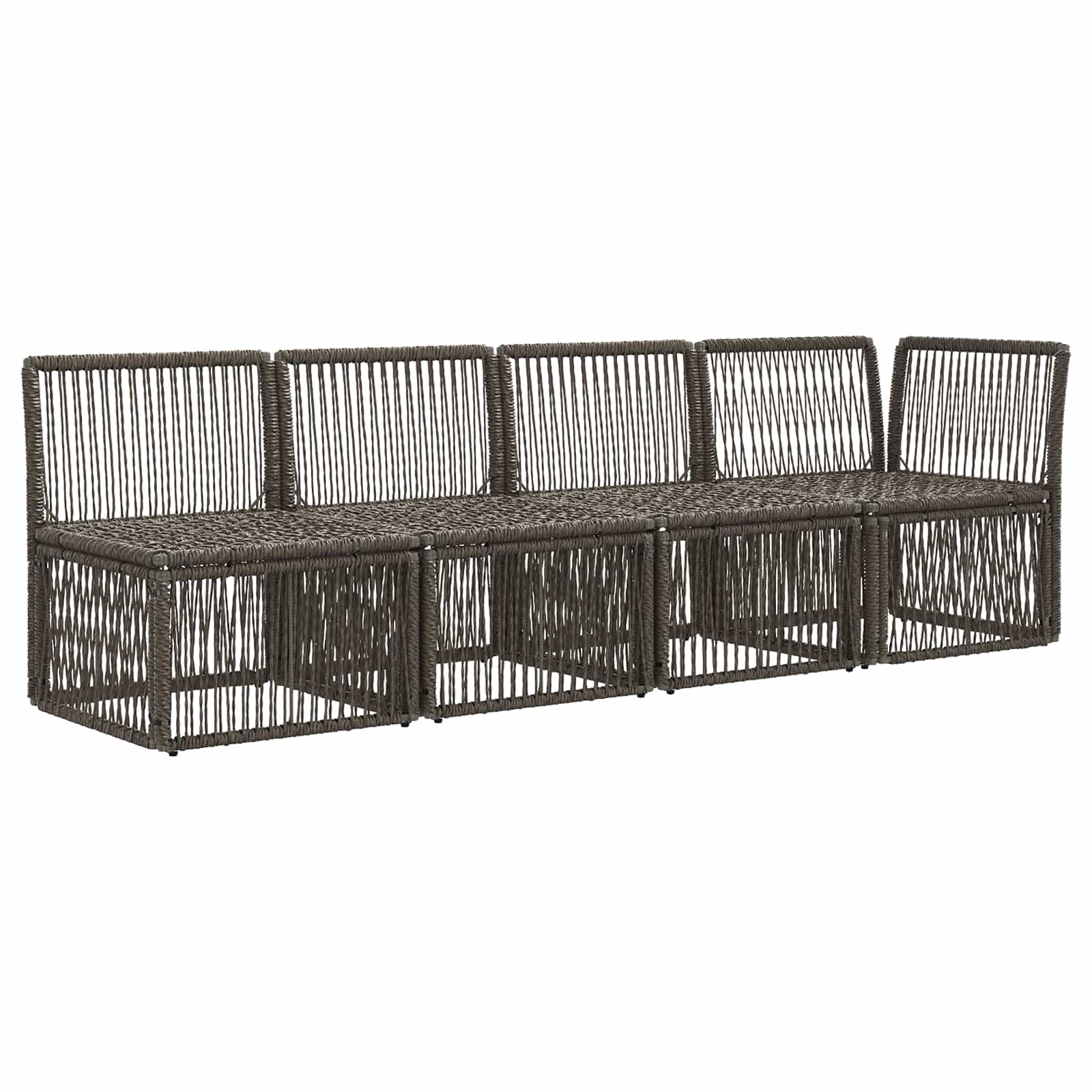 Sofa za 4 osobe s lijevom rukom 4 pcs 4-Broj sjedala Siva