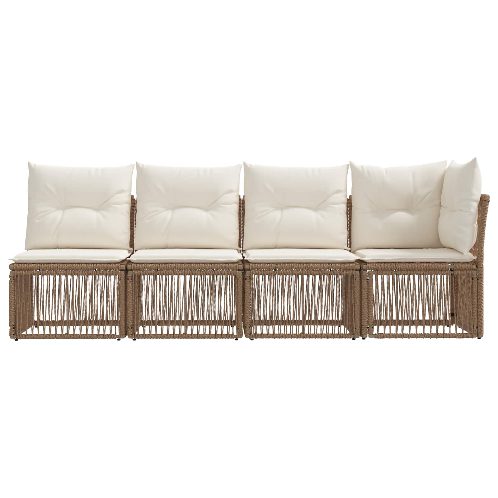 Sofa za 4 osobe s lijevom rukom 4 pcs 4-Broj sjedala Bež