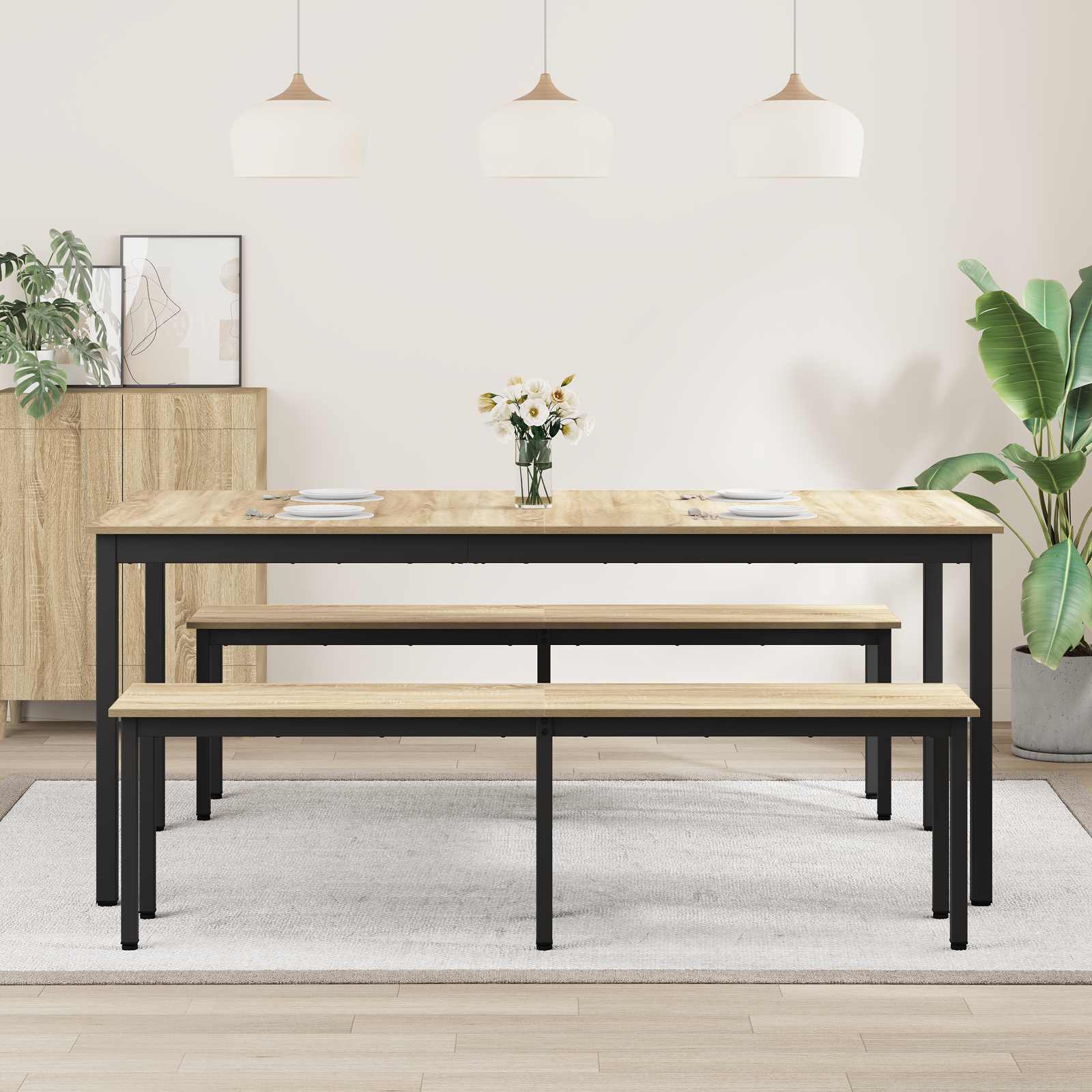 Blagovaonski stolovi 180 x 90 x 75 cm Konstruirano drvo