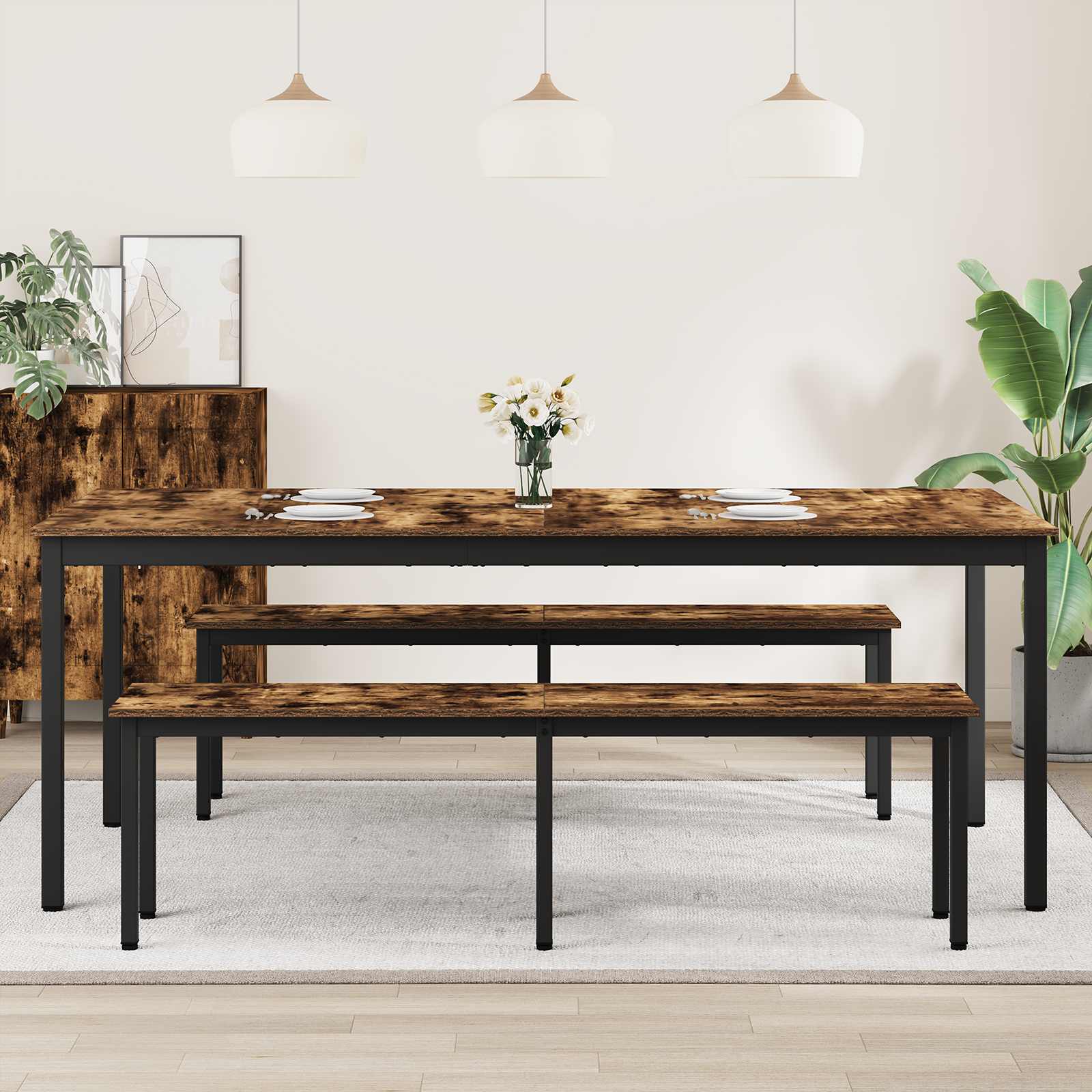 Blagovaonski stolovi 2 pcs 200 x 100 x 75 cm Konstruirano drvo