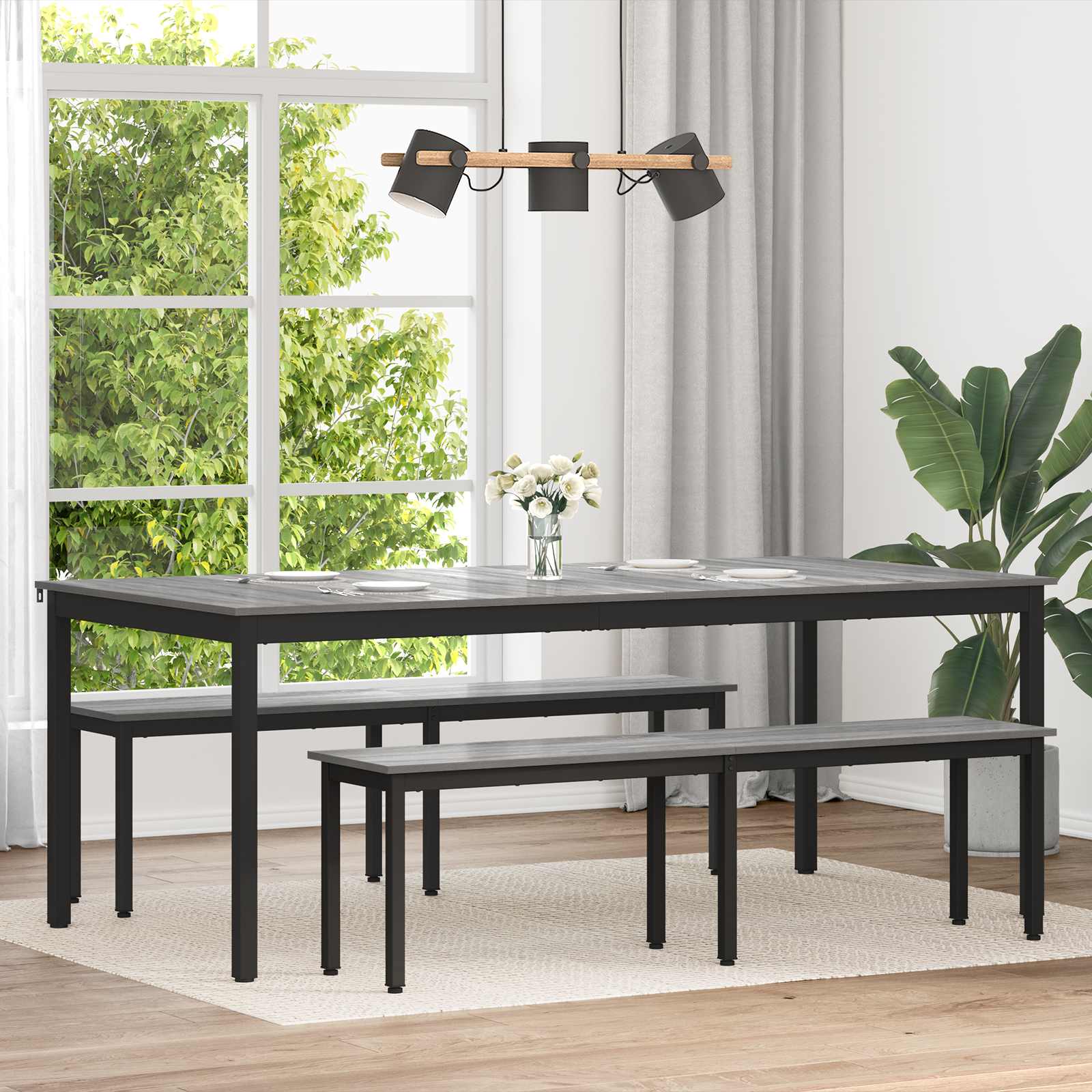 Blagovaonski stolovi 2 pcs 200 x 100 x 75 cm Konstruirano drvo