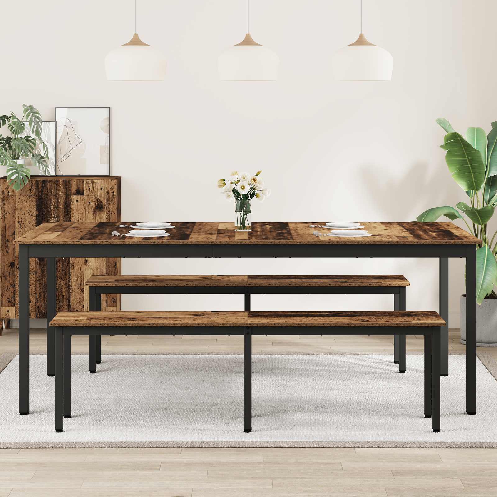 Blagovaonski stolovi 2 pcs 200 x 100 x 75 cm Konstruirano drvo