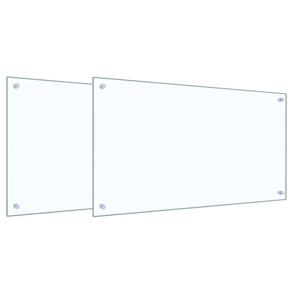 Kuhinjski zid 2 pcs *Transparent*an 90 x 50 cm