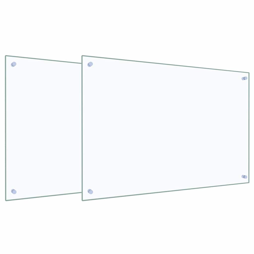 Kuhinjski zid 2 pcs *Transparent*an 90 x 60 cm