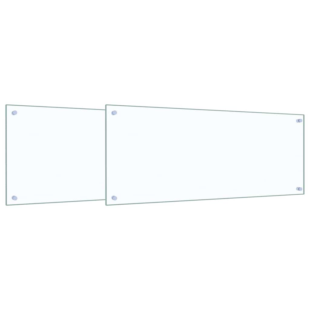 Kuhinjski zid 2 pcs *Transparent*an 100 x 40 cm