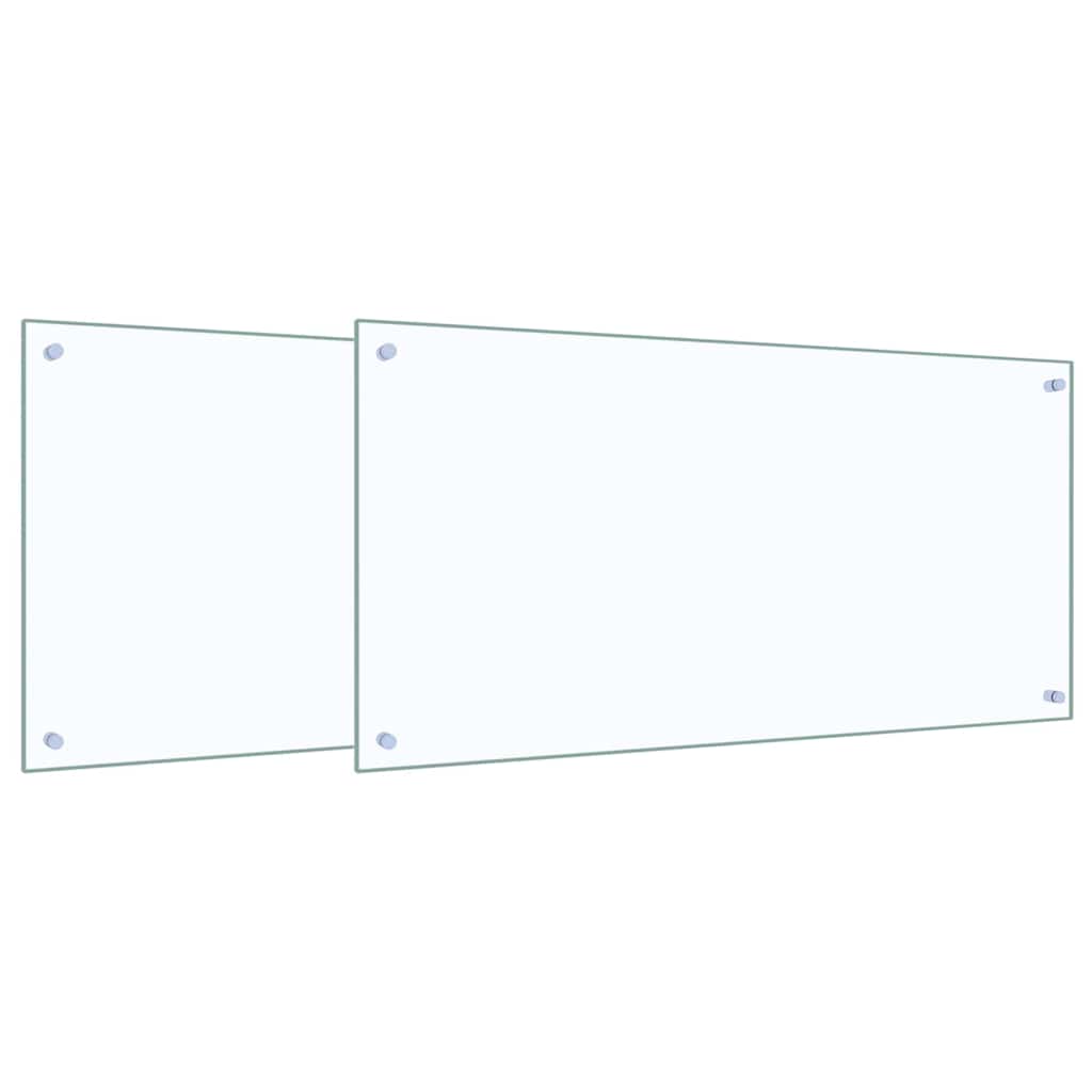Kuhinjski zid 2 pcs *Transparent*an 100 x 50 cm