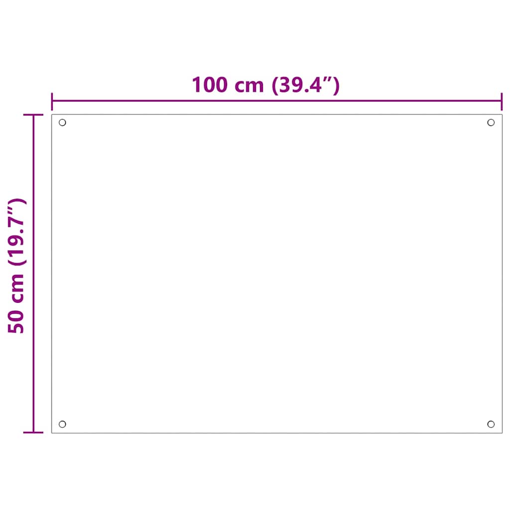 Kuhinjski zid 2 pcs *Transparent*an 100 x 50 cm
