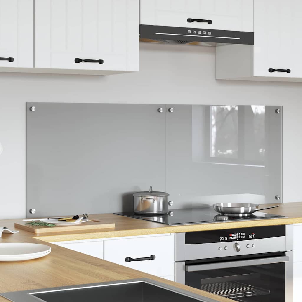 Kuhinjski zid 2 pcs Svijetlo siva 70 x 50 cm