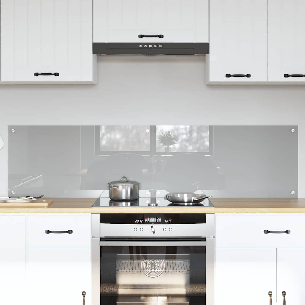 Kuhinjski zid 2 pcs Svijetlo siva 80 x 40 cm