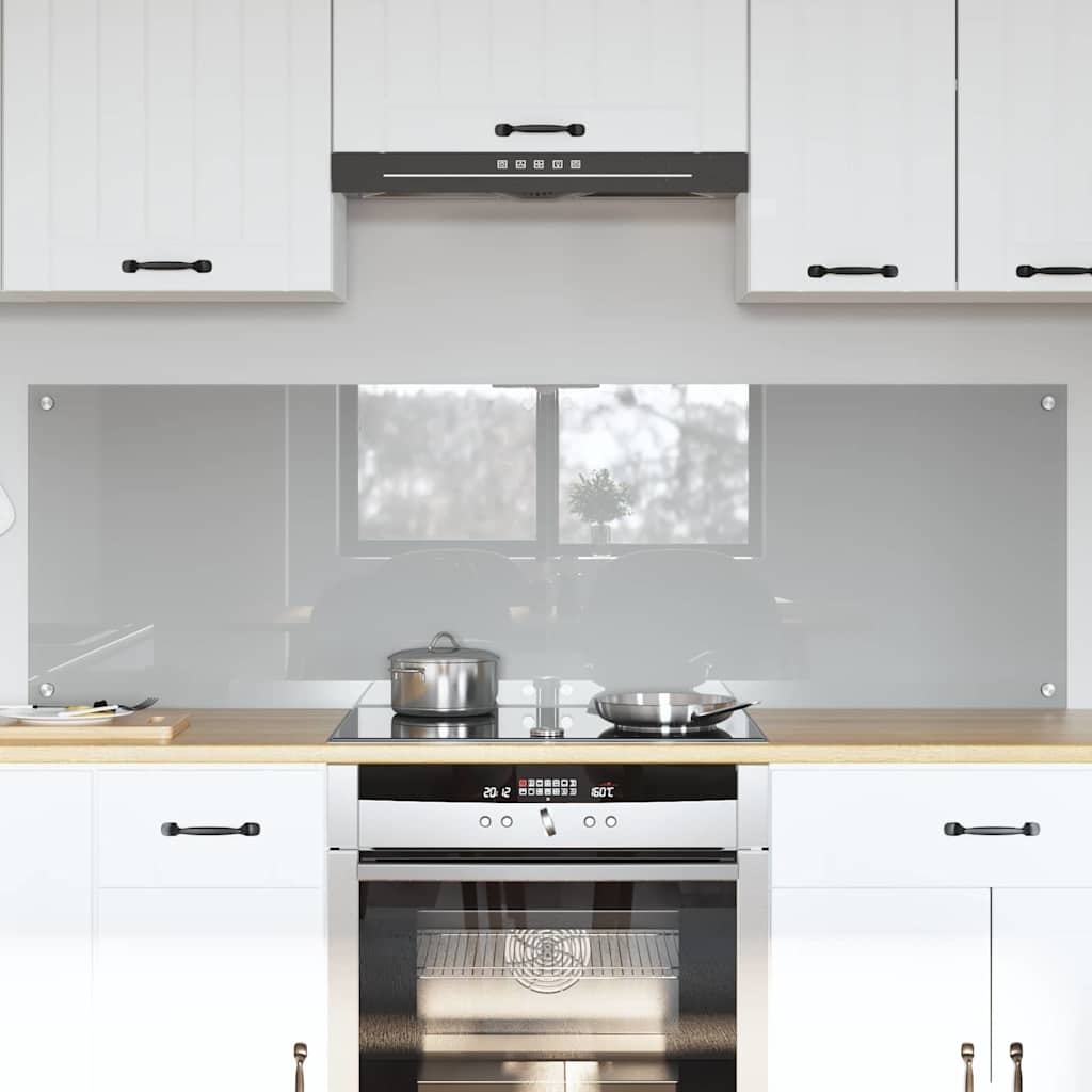 Kuhinjski zid 2 pcs Svijetlo siva 80 x 50 cm