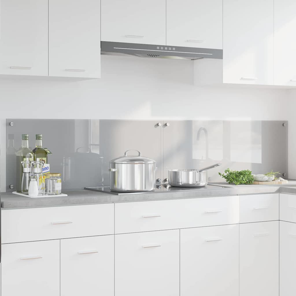 Kuhinjski zid 2 pcs Svijetlo siva 100 x 40 cm