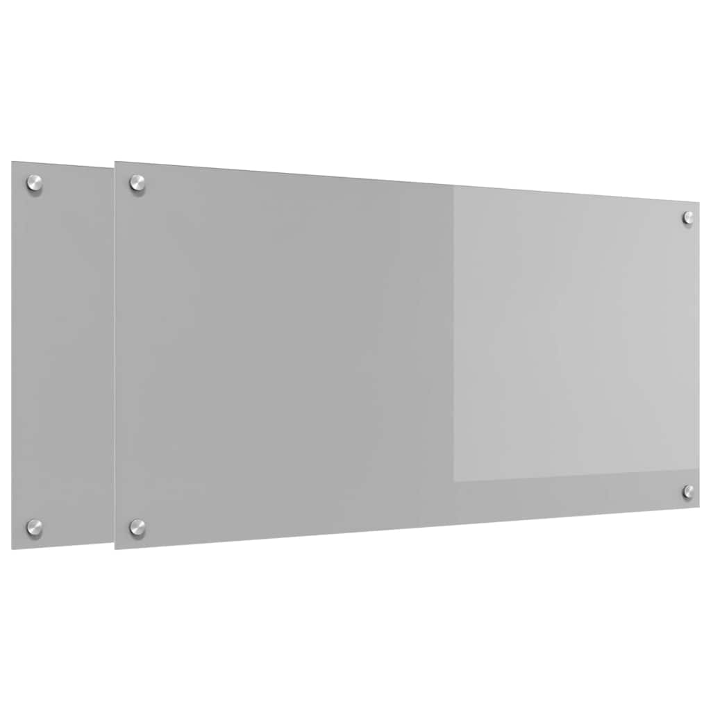 Kuhinjski zid 2 pcs Svijetlo siva 100 x 50 cm