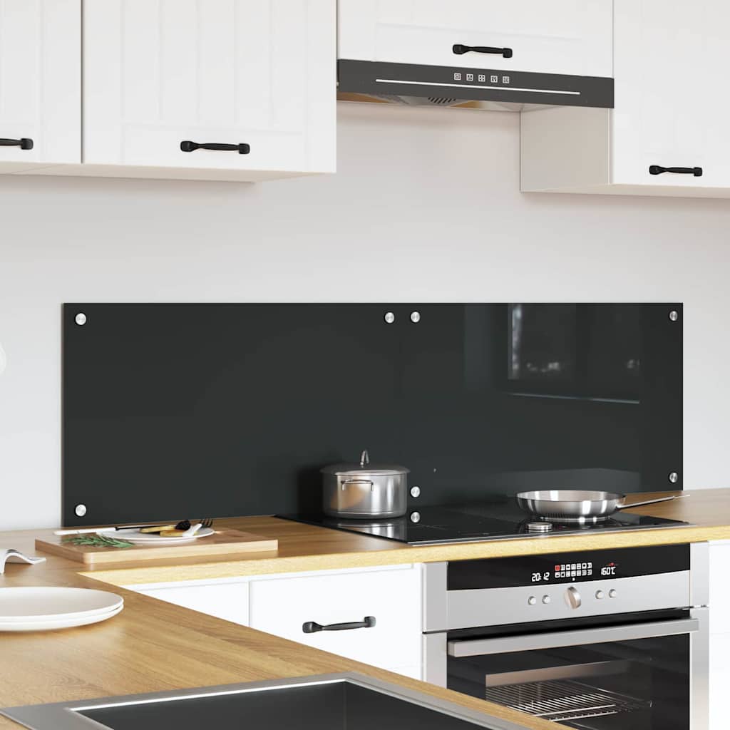 Kuhinjski zid 2 pcs Tamno siva 70 x 40 cm