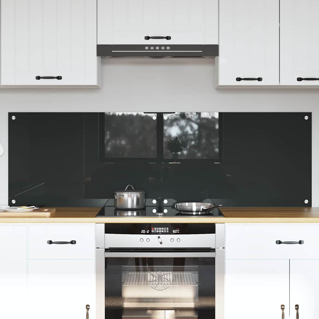 Kuhinjski zid 2 pcs Tamno siva 80 x 50 cm
