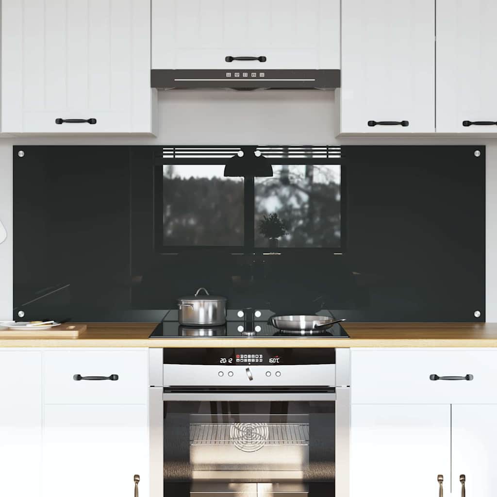 Kuhinjski zid 2 pcs Tamno siva 80 x 60 cm