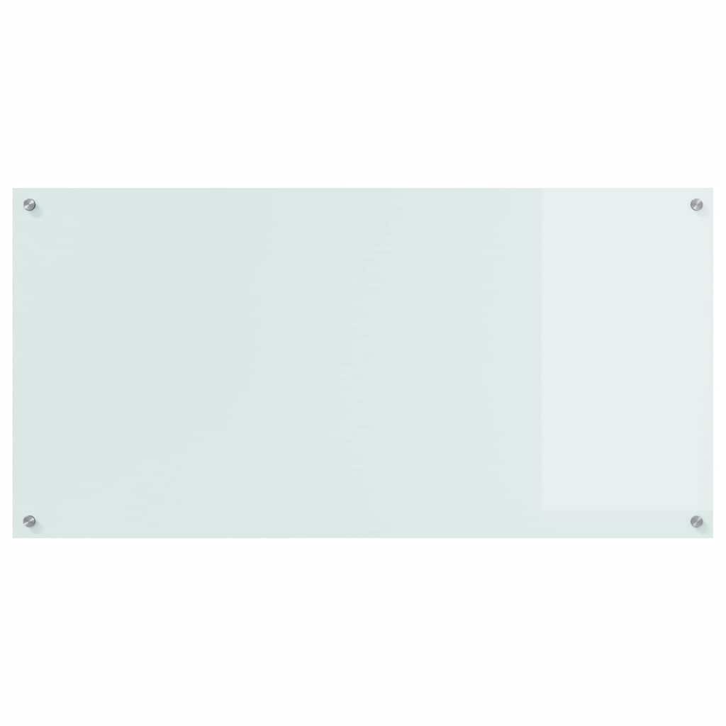 Kuhinjski zid 2 pcs Bijelo 120 x 60 cm Staklo otporno na udarce