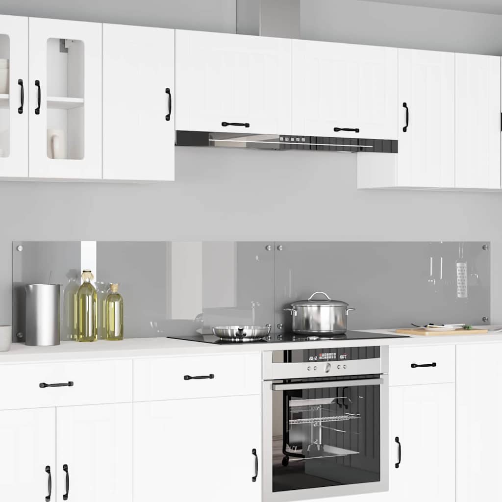 Kuhinjski zid 2 pcs Svijetlo siva 120 x 40 cm