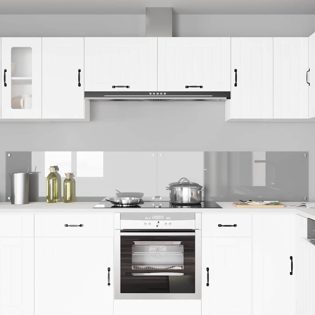 Kuhinjski zid 2 pcs Svijetlo siva 120 x 40 cm