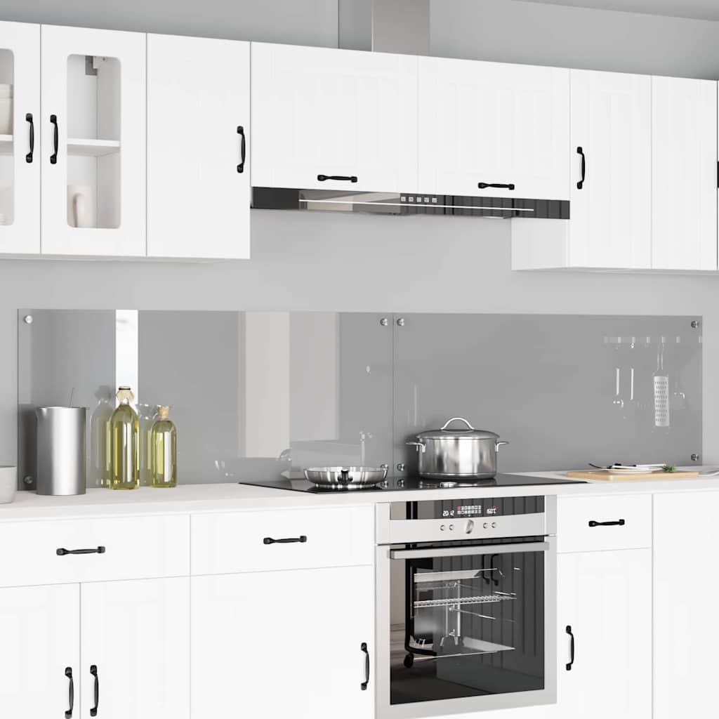 Kuhinjski zid 2 pcs Svijetlo siva 120 x 50 cm