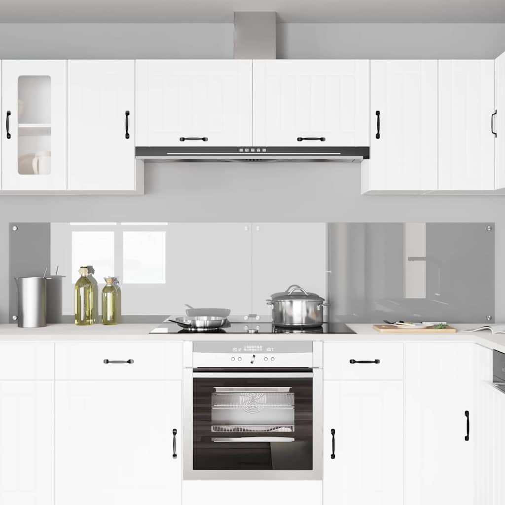 Kuhinjski zid 2 pcs Svijetlo siva 120 x 50 cm