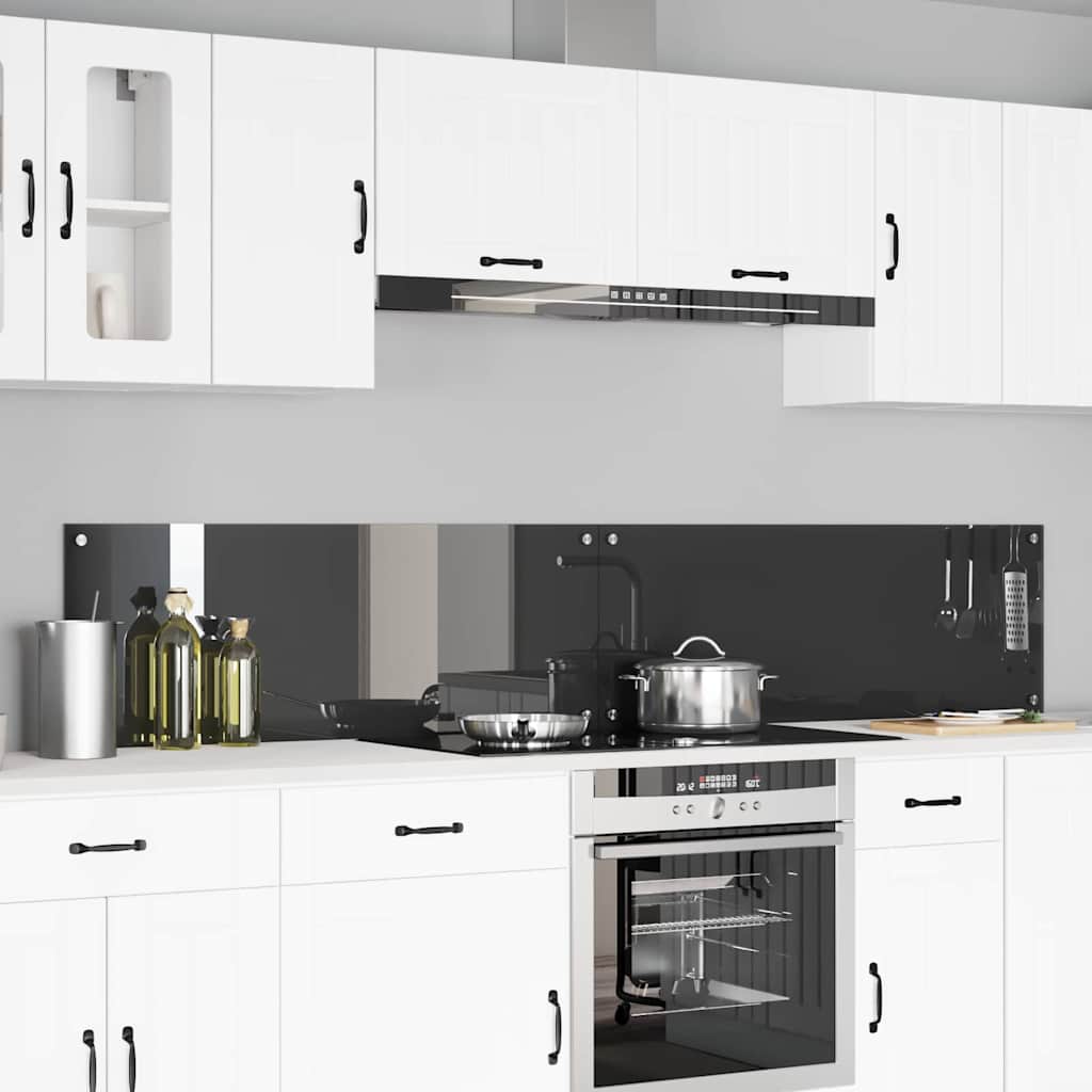 Kuhinjski zid 2 pcs Tamno siva 110 x 40 cm