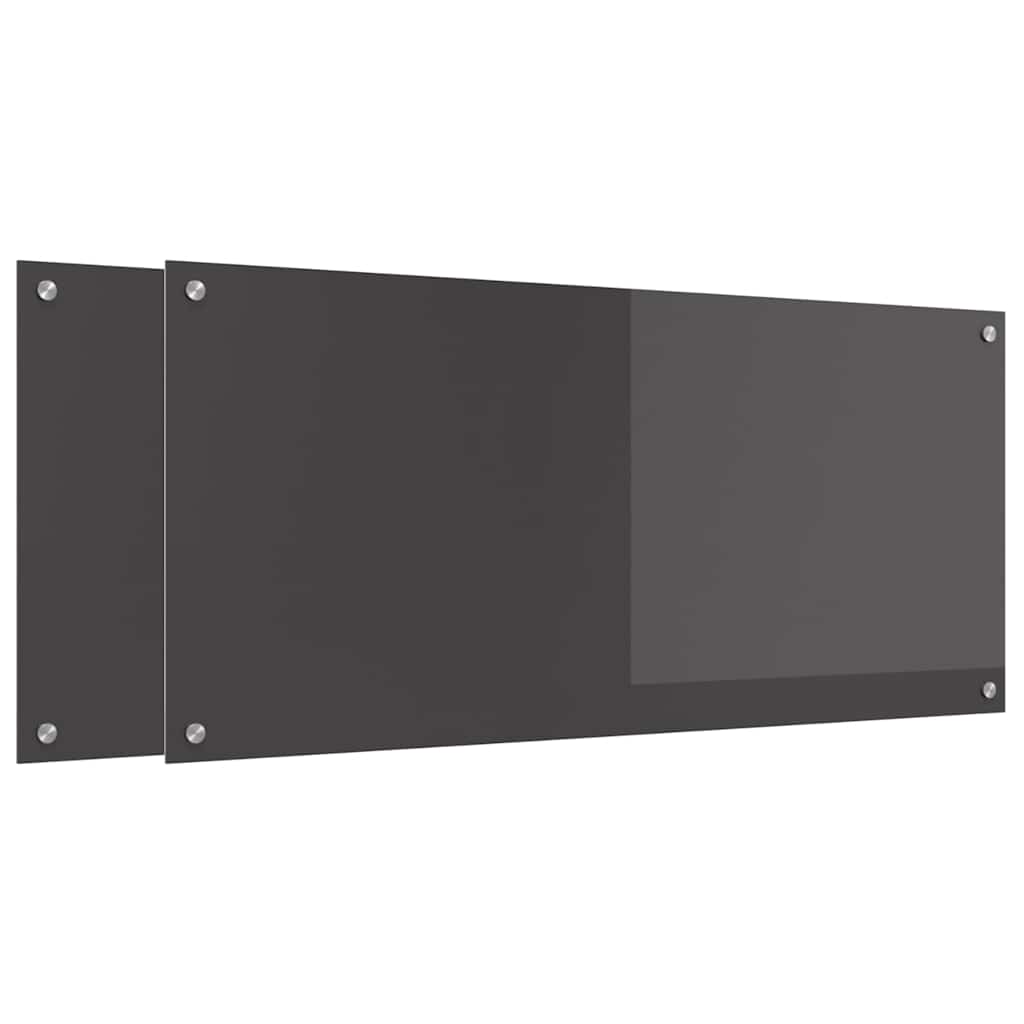 Kuhinjski zid 2 pcs Tamno siva 110 x 50 cm