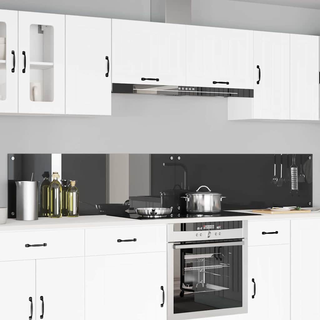 Kuhinjski zid 2 pcs Tamno siva 120 x 40 cm