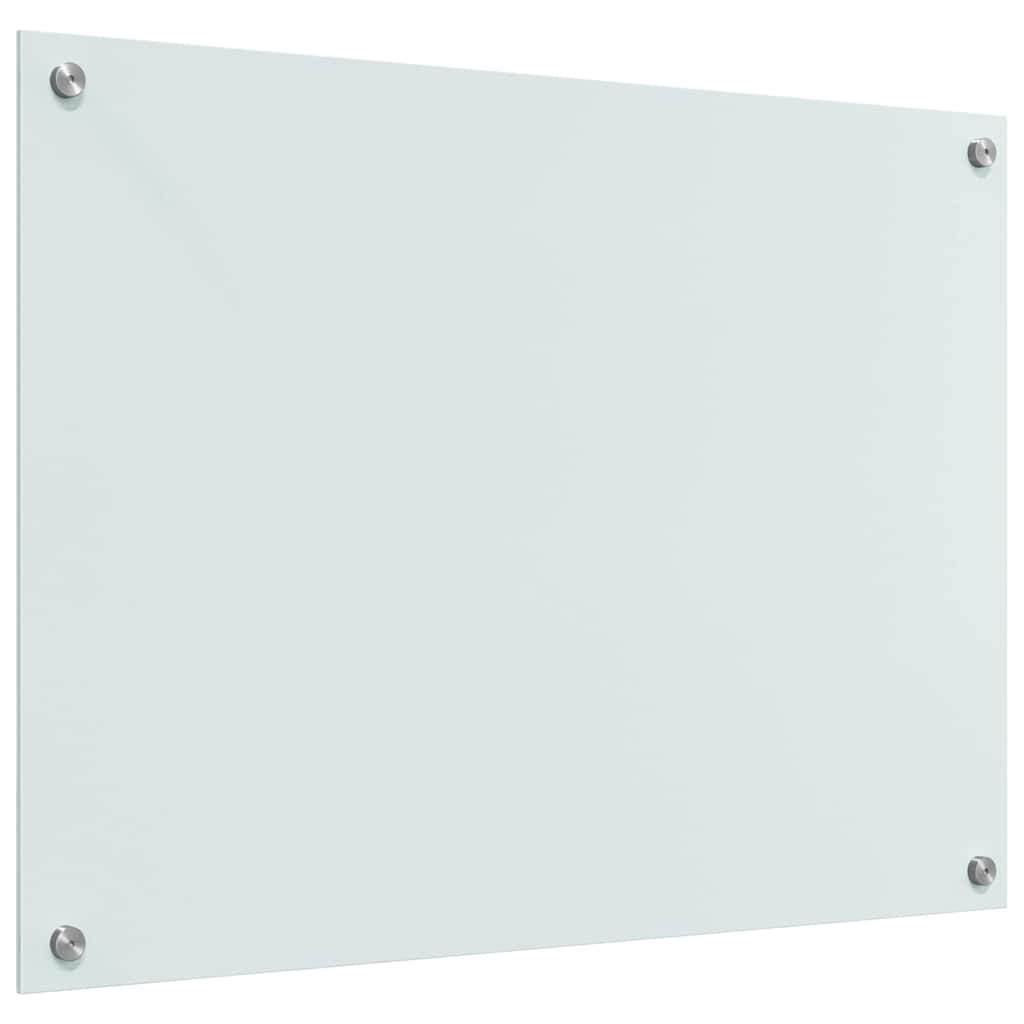Kuhinjski zid 2 pcs Bijelo 80 x 60 cm Staklo otporno na udarce