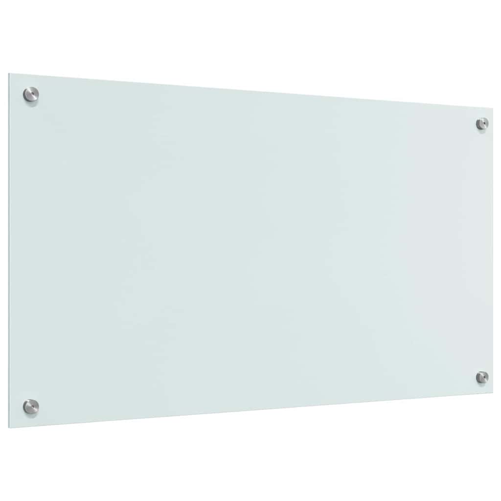 Kuhinjski zid 2 pcs Bijelo 90 x 50 cm Staklo otporno na udarce