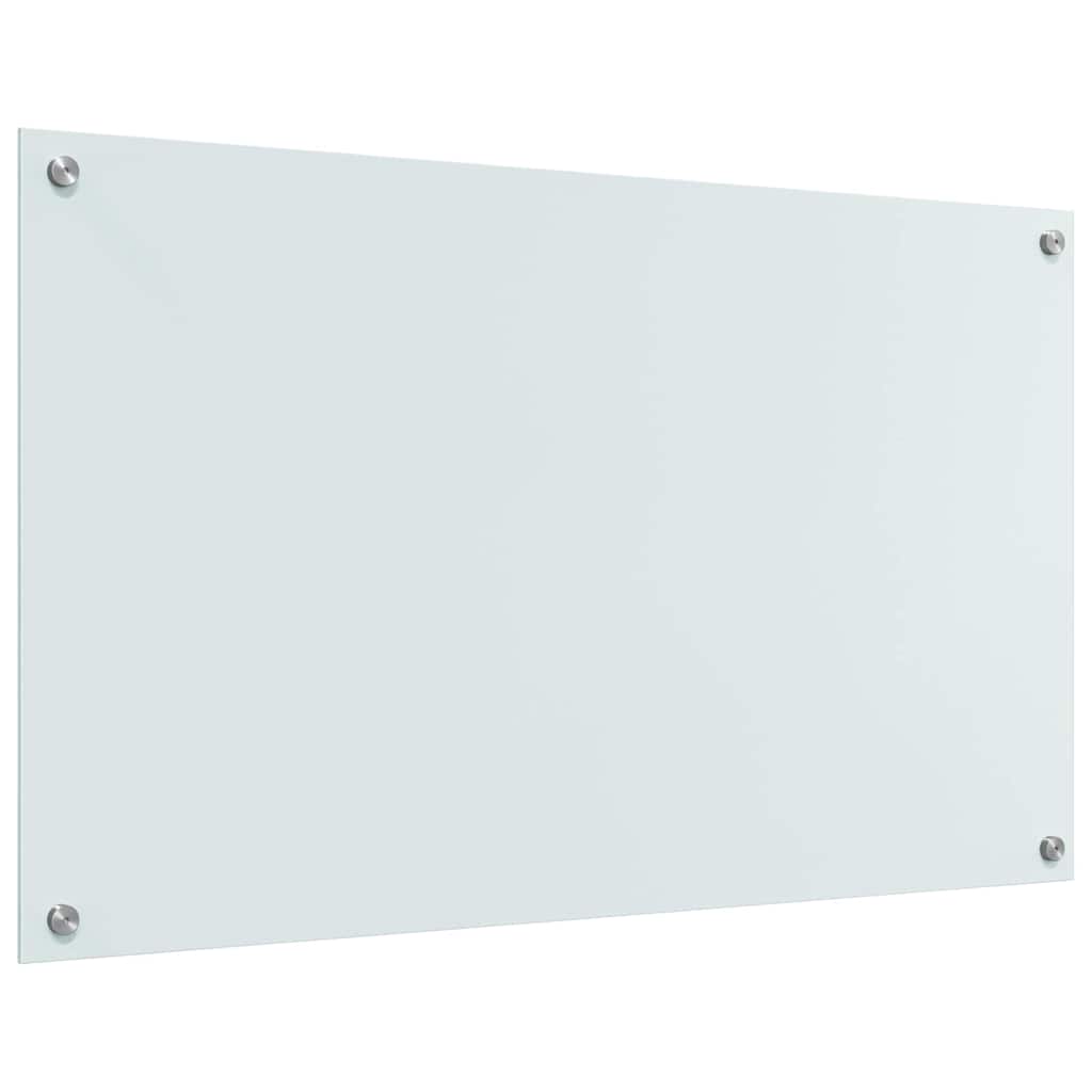 Kuhinjski zid 2 pcs Bijelo 100 x 60 cm Staklo otporno na udarce