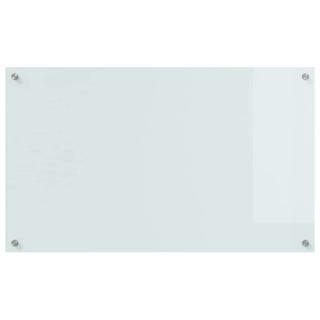 Kuhinjski zid 2 pcs Bijelo 100 x 60 cm Staklo otporno na udarce
