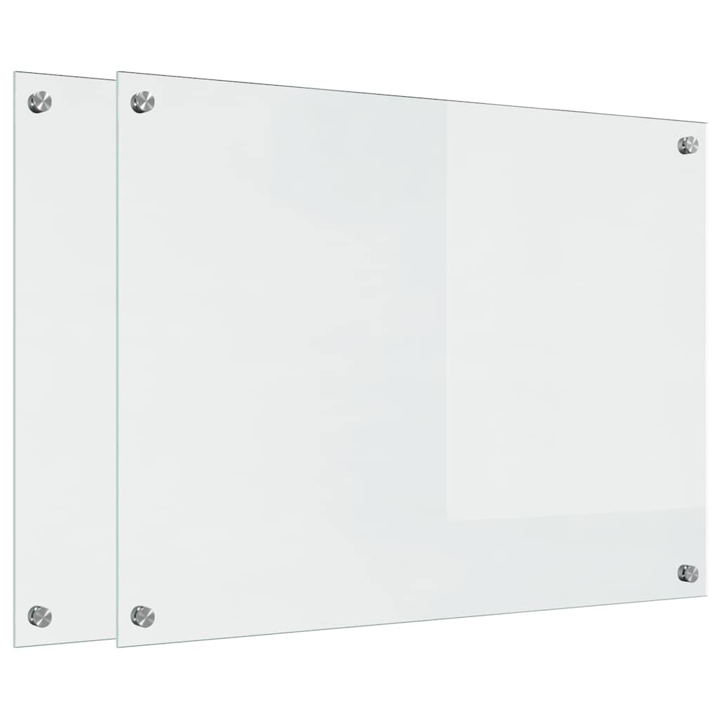 Kuhinjski zid 2 pcs *Transparent*an 80 x 60 cm