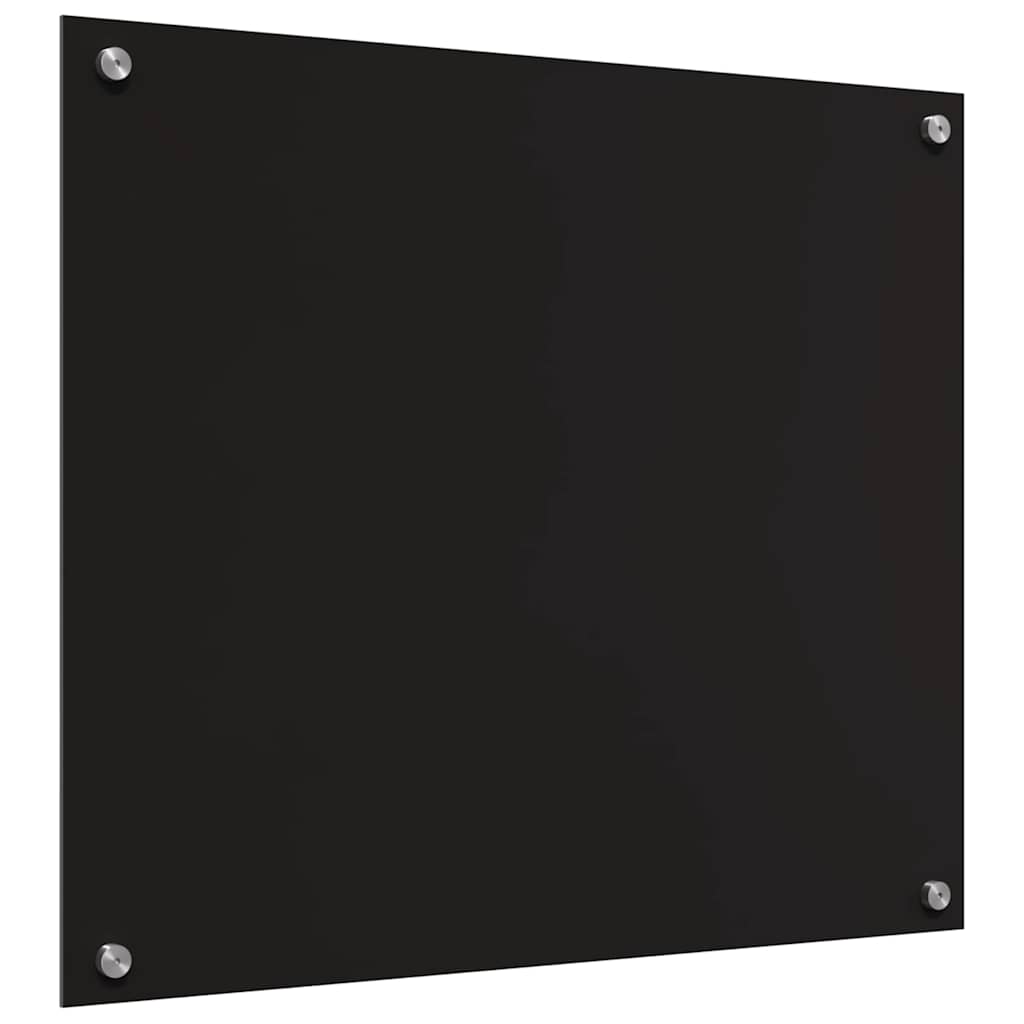 Kuhinjski zid 2 pcs Crna 70 x 60 cm Staklo otporno na udarce