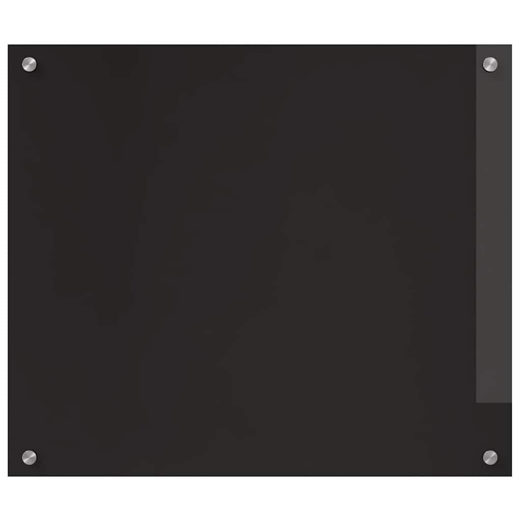 Kuhinjski zid 2 pcs Crna 70 x 60 cm Staklo otporno na udarce