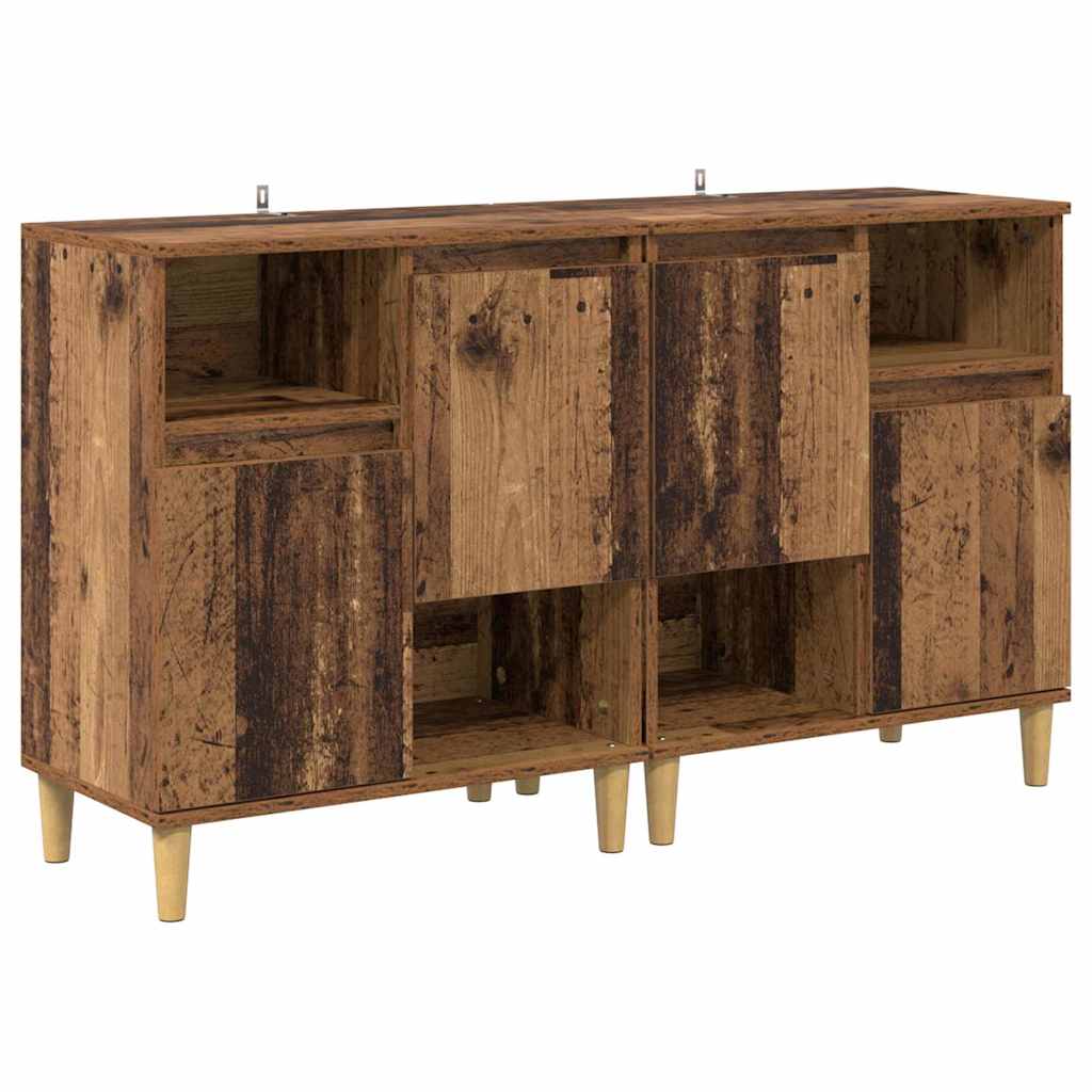 Komode 2 pcs Staro drvo 60 x 35 x 70 cm Konstruirano drvo