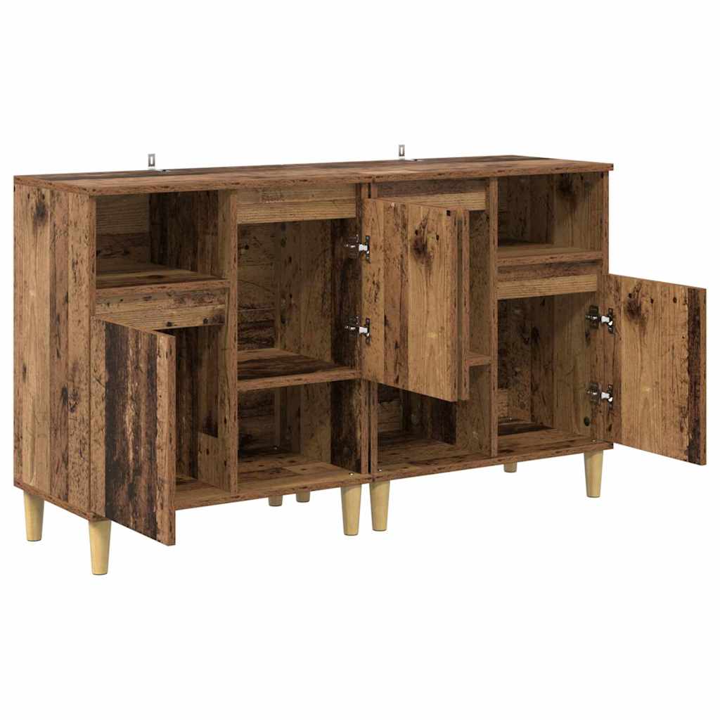 Komode 2 pcs Staro drvo 60 x 35 x 70 cm Konstruirano drvo