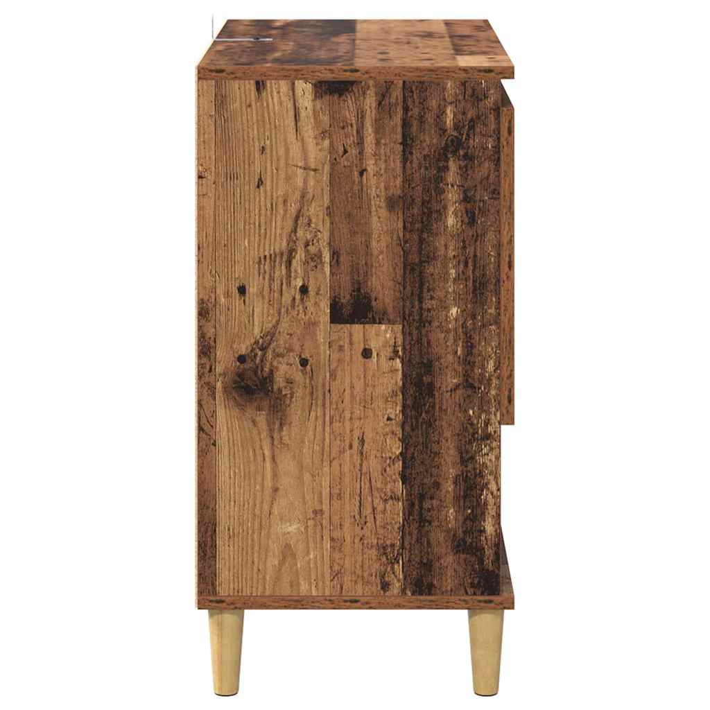 Komode 2 pcs Staro drvo 60 x 35 x 70 cm Konstruirano drvo
