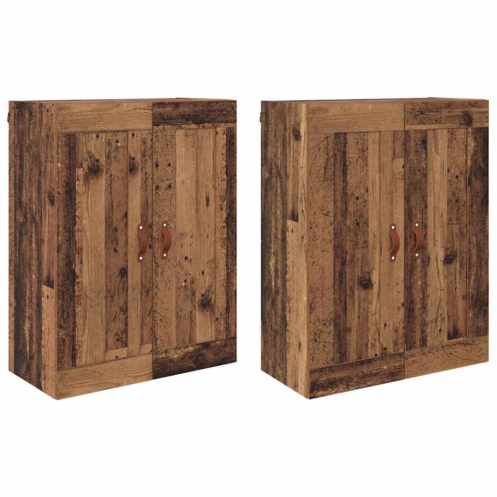 Kabinetski zidni Zidne 2 pcs Staro drvo 69,5 x 34 x 90 cm