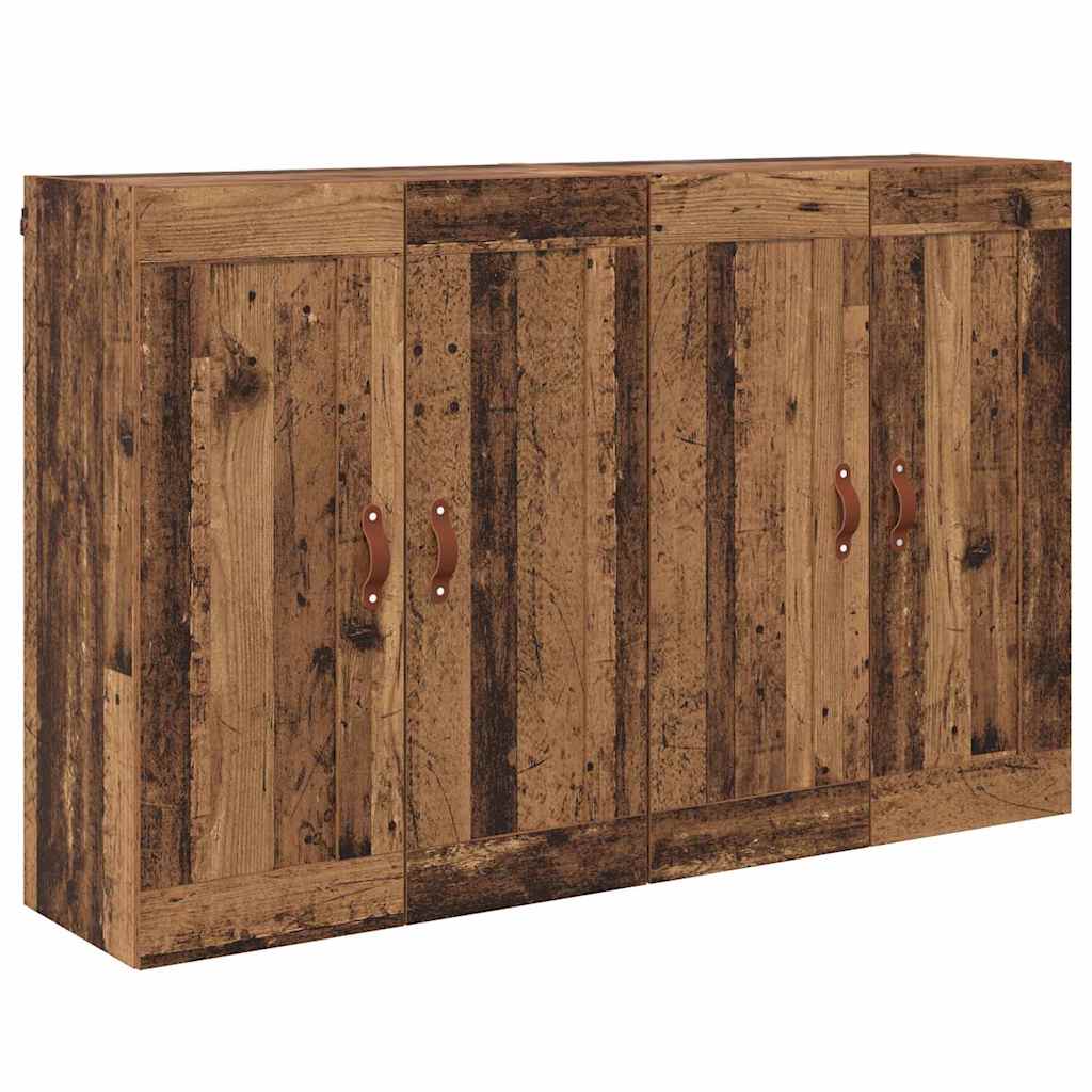 Kabinetski zidni Zidne 2 pcs Staro drvo 69,5 x 34 x 90 cm